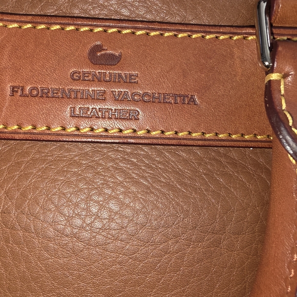 Dooney & Bourke Brown Leather Shoulder Bag - Picture 6 of 11